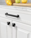 25 Pack Matte Black Cupboard Drawer Knobs For Kitchen Cabinets And Dressers Zinc Alloy Single Hole Cabinet Handles