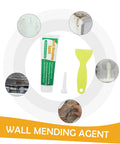 Wall Repair Paste Set With Self Adhesive Mending Cream, Scraper And Spout for quick crack fix, indoor and outdoor use