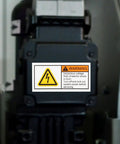 High Voltage Warning Stickers For Electrical Panels And Industrial Equipment on machinery for electric shock prevention