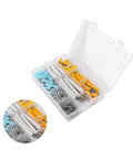 200 Piece Self Tapping Screw Kit With Anchors In Stainless Steel For Home Kitchen And Furniture Repairs, Includes 10 Sizes In 4 Colors, Organized Plastic Storage Box For Quick Grab And Go DIY Fixes