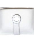 Undermount White Bathroom Sink 16 By 11 Narrow Rectangular Vanity Sink With Overflow Vitreous China Ceramic Fits 18 Inch Vanity Opening