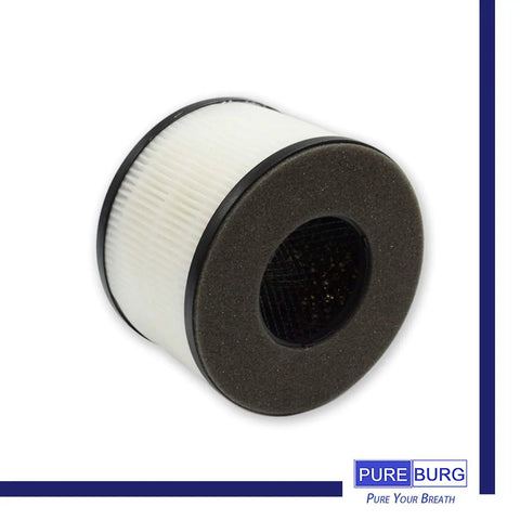 Replacement Filters For PARTU And Slevoo BS-03 Air Purifier 2-Pack H13 True HEPA 3-Stage Filtration With Activated Carbon side view
