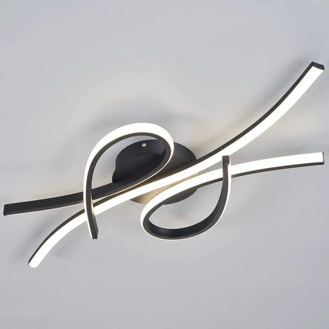 Lit LED Ceiling Light Fixture 40W 2600 Lumens Flush Mount Chandelier for Kitchen, Bedroom, Modern Butterfly Design