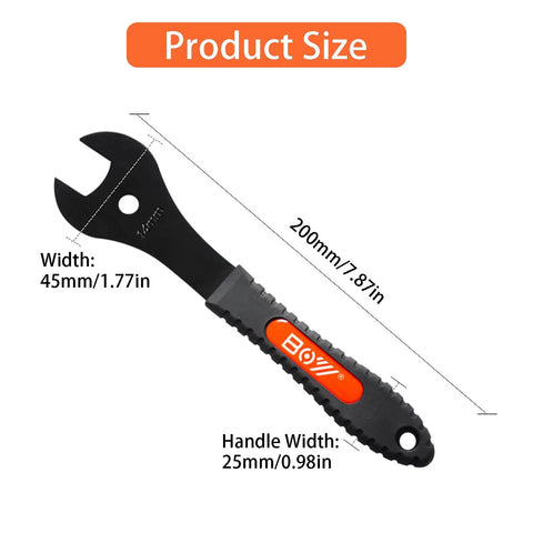 13mm carbon steel wrench from 4 Piece Bike Cone Wrench Set For Precise Wheel Hub Adjustments 13mm 14mm 15mm 16mm Pro Shop Tool
