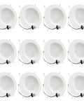Dope Vibrant LED Recessed Can Lights 6 Inch Retrofit Downlight With Dimmable Trim 12.5W 100W Equiv 1050LM Daylight 5000K 12 Pack