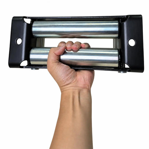 10 Inch 4 Way Roller Fairlead Heavy Duty Winch Cable Guide For Wire Rope 8000 To 17500 Lb Winches Rugged Tough As Nails Universal Fit For ATV UTV SUV Truck F150 And More Today, stainless steel rollers