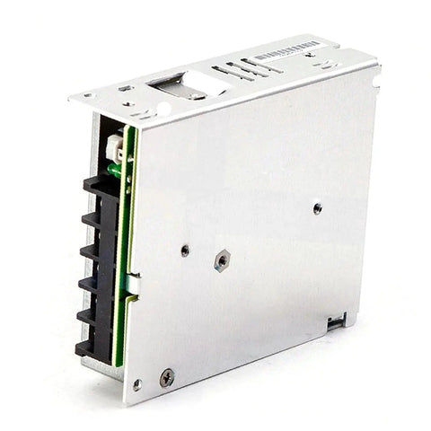 Beefy 50W 24V 2.2A Enclosed AC-DC Power Supply, Fanless 1U Low-Profile Silent Cooling, Adjustable 21.6-28.8V Output For Industrial Automation And Home Electronics, metal case