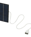 2W 6V Monocrystalline Solar Panel Charger with USB Output for 3.7-5V Batteries Ideal for Outdoor Lighting and Small DC Devices, Weatherproof