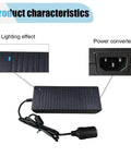 Heavy Duty 120W AC To DC Converter Plug And Play 12V Cigarette Lighter Adapter Straight Cord view, highlighting power connector and cable.