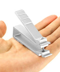Solid Cage Nut Insertion And Removal Tool For No Sweat Setup On 19 Inch And 10 Inch Server Racks and Network Cabinets shown held in hand.