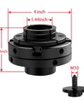 No Sweat Four Jaw Wood Lathe Chuck Set With One By Eight Tpi Thread For Self Centering Woodturning with dimensions 4x1.44x2.82 inches.