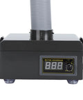 Close-up of Solder Fume Extractor With 150W Motor And 3 Stage Filtration System showing control panel and adjustable hose