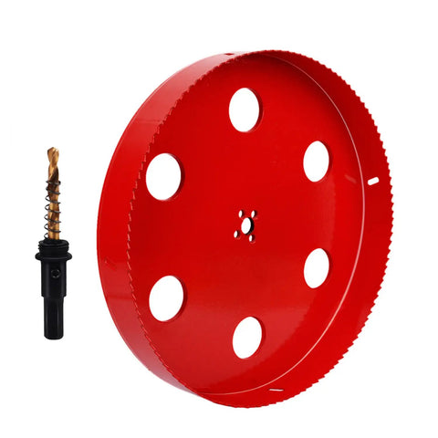 Beast 215mm 8.46 Inch HSS Bi Metal Hole Saw Cutter For Wood Plastic Metal Plywood Steel Heavy Duty DIY Drill Bit with smooth teeth