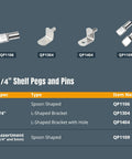Set Of 50 5mm L Shaped Shelf Pegs For Cabinets Bookshelves And Closets Nickel Plated Shelf Pins Supports For Shelves