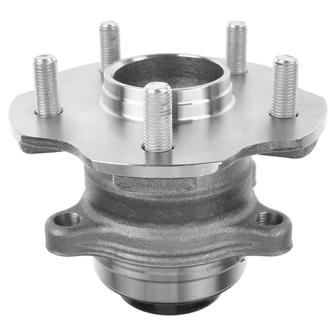Front view of Rear Wheel Bearing And Hub Assembly Set For Toyota Highlander 2014 To 2019 And Lexus RX350 RX350L 2010 To 2019 RX450h FWD 5 Lug