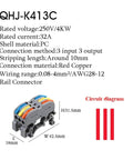 Snag This Compact DIN Rail Wire Connector Terminal Block For Tool Free Push In Spring Clamp Wiring On Solid Or Stranded Conductors Inside Your Industrial Control Panels With Flame Retardant Housing And 32A Rated Snazzy Tech For LED Lighting Setup, 31.5mm