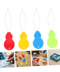 Gourd Shaped Plastic Needle Threader For Hand Sewing And Embroidery, Portable Threading Tool, red, yellow, blue, green