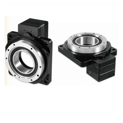 Heavy Duty 130mm Hollow Rotary Actuator Built Tough With Cast Iron Base Smooth Operator Platform Gear Ratio 10 for precise automation.