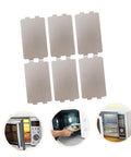 6Pcs Mica Sheet Thermal Pad Kit for Microwave Oven Waveguide Cover and Heat Insulation with easy to cut DIY repair parts