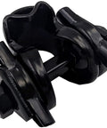 Sturdy Bike Seat Clamp For Standard Rail Saddles, Durable Seven Eighth Inch Inner Diameter, black, side view, Taiwan Made