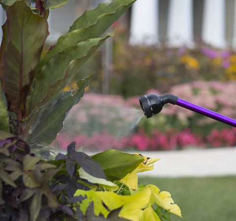 RainSelect Rain Wand 30 Inch Aluminum Garden Watering Wand with 9 Pattern Adjustable Spray Head watering plants.