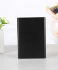 Heavy Duty 80x50x20mm Aluminum Electrical Project Case With Lightweight Metal Cover for DIY electronics shown in sleek black finish.