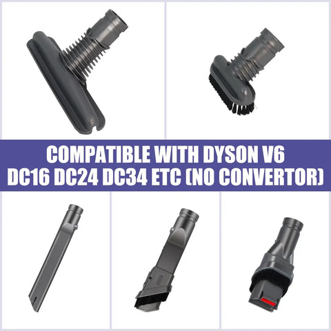 V6 Cordless Vacuum Attachment Kit Compatible With Multiple Handheld Vacuum Models DC34 DC44 DC59 DC16 DC24 DC35 DC56