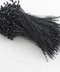 No Fancy Tools Needed Five Inch Black Plastic Hang Tag Fasteners One Thousand Pack Slam Snap Security Pins No Gun Required Tough Pricing Loops for retail use.