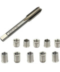 Spark Plug Thread Repair Kit With Stainless Steel M10x1.0 Inserts And M12x1.0 Tap Kit For Auto Engine Repair, includes tap and inserts