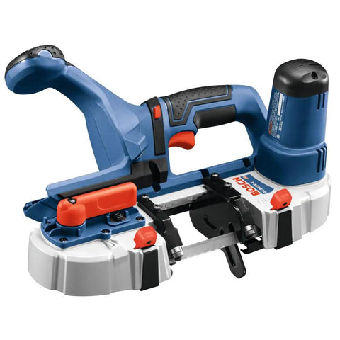 18V Compact Band Saw Bare Tool with a lightweight 7.3 lb build for tight spaces and overhead cuts, front view