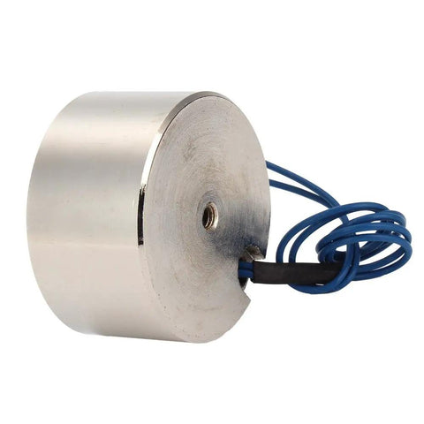 Heavy Hitter 12V Direct Current Electromagnet Lifting Magnet Featuring Knockout Fifty Kilogram Grip Built Like A Tank For Garage Projects Smooth Daily Grind Zero Hassle Operation