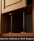 Adjustable Telescopic Support Pole 7 To 17.7 Inch Range 2 Pack Heavy Duty Stabilizing Poles For Cabinets Sinks And Furniture Installations