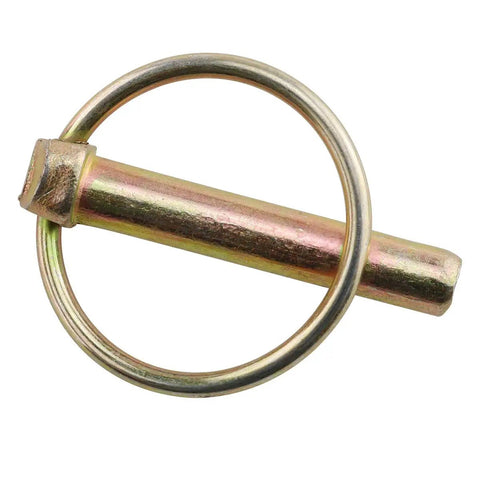 Beefy Four Pack 45mm Heavy Duty Linch Pin Locking Pin Kit M8 5 Sixteenth Inch for heavy machinery, Q235 carbon steel, side view
