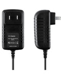 Top Shelf 12.5V AC DC Power Adapter Compatible With Allied Time Usa At 4500 Digital Time Clock showing black plastic design.