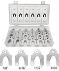 Rig Ready Auto Alignment Body Shims And Camber Tuning Kit With Sturdy Storage Case 144 Pieces Galvanized Steel Adjusters in a plastic organizer.