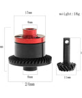 39T Main Gear And 15T Pinion RC Diff Gear Set For 1/16 E-Revo Slash Summit Rally Upgrades shown with dimensions