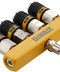 Four Tool Air Manifold With Quick Connect Couplers And Industrial Plug Pro Grade Pneumatic Splitter For Running Four Tools Simultaneously