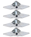 Heavy Duty Garage Door Hinges 4 Pack Size 1 Steel Galvanized For Light Commercial And Residential Use Durable Construction For Years Of Smooth Operation Easy Install With Included Hardware And Rust Resistant Coating. 4 galvanized steel hinges