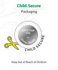 Child-Secure packaging for Ten Pack SR927SW 399 Watch Batteries Top Shelf Silver Oxide Button Cells 1.55v power cells.
