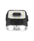 Front view of Clip On Cap Light 120H LED Rechargeable Headlamp Waterproof USB C Hat Light For Camping Running Hiking Emergency Ultra Lightweight