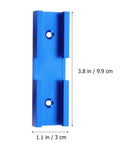 Heavy Duty Alloy Miter Track Connector In Sleek Anodized Blue For Seamless Woodworking Routing, 3.8 x 1.1 in.