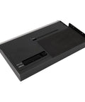 Top Shelf Usb 4.0 External Graphics Dock Pumping Forty Gbps Speeds For Gaming Laptops Consoles And Workstations, black metal case.
