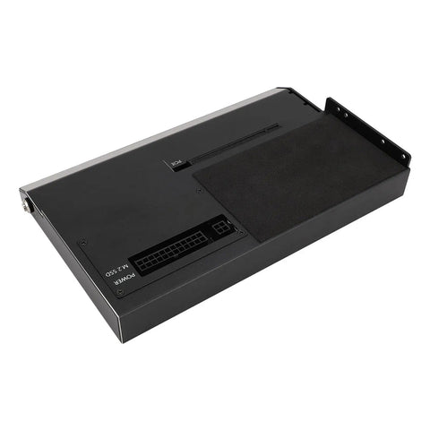 Top Shelf Usb 4.0 External Graphics Dock Pumping Forty Gbps Speeds For Gaming Laptops Consoles And Workstations, black metal case.