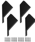 4 Pack Pergola Brackets Heavy Duty Steel For 4x4 Or 4x6 Lumber At 45 Degree Includes Screws And Installation Tools