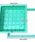 Top view of Composite Resin Manhole Cover For Outdoors Heavy Duty Sump Pump Access Lid With Low Profile 60x60 cm