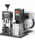 Automatic Wire Stripper Knocks Out Copper Prep Handles Household Wiring And Industrial Cables with control buttons and motor.