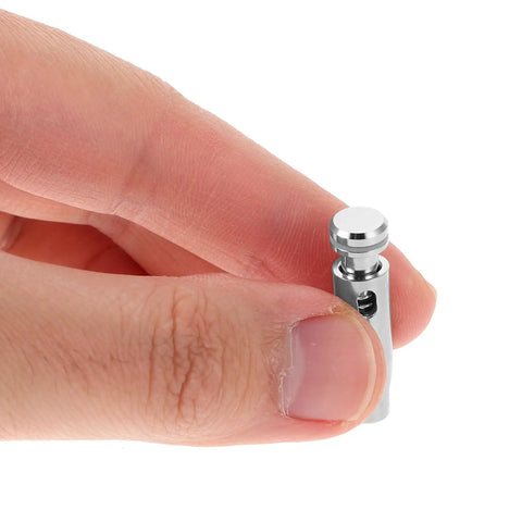Fencing Replacement Tip Stainless Steel For Precision Practice held between fingers, showing durable design for pro-grade performance.