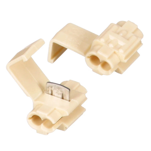 Moisture Resistant Self Stripping Electrical Tap IDC For Quick Plug And Splice In Auto Marine RV Wiring White Pack Of 500