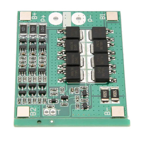 Heavy Hitter 3S 12V Lithium Battery Protection Circuit Board with protective components and connection points for battery management.