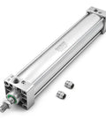 Heavy Duty Pneumatic Air Cylinder 2.5 Inch Bore 13.78 Inch Stroke Double Acting Single Rod M16x1.5 with PT 3/8 Port and fittings